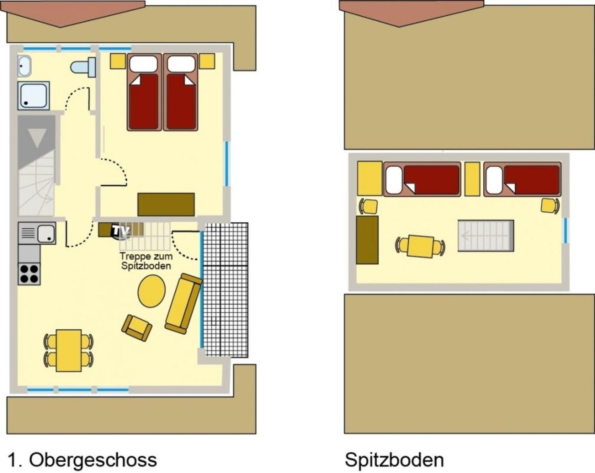 Ferienwohnung Nr 02 OG Spitzboden Born Exterior foto